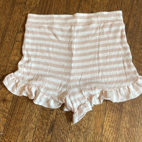 aerie PJ Shorts Striped High Waisted - Picture 2 of 2